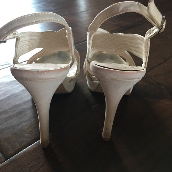 White Prom/Bridal Heels - Picture 4 of 4